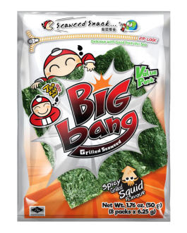 50g x 6pkt Tao Kae Noi Big Bang Seaweed Spicy Grilled Squid