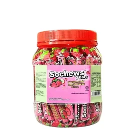 9g x 100s Sochews Bars Strawberry Chewy Candy